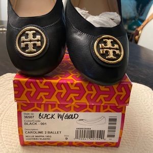 Authentic Tory Burch Caroline Flats